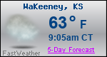 Weather Forecast for WaKeeney, KS