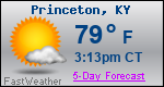 Weather Forecast for Princeton, KY