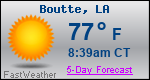 Weather Forecast for Boutte, LA