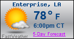 Weather Forecast for Enterprise, LA