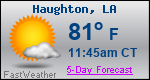 Weather Forecast for Haughton, LA