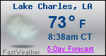Weather Forecast for Lake Charles, LA