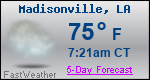 Weather Forecast for Madisonville, LA