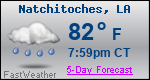 Weather Forecast for Natchitoches, LA