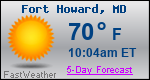Weather Forecast for Fort Howard, MD