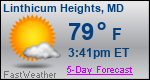 Weather Forecast for Linthicum Heights, MD