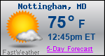 Weather Forecast for Nottingham, MD