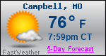 Weather Forecast for Campbell, MO