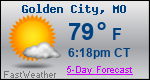 Weather Forecast for Golden City, MO