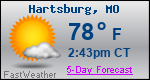 Weather Forecast for Hartsburg, MO