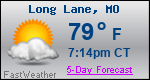 Weather Forecast for Long Lane, MO