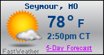 Weather Forecast for Seymour, MO