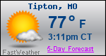 Weather Forecast for Tipton, MO