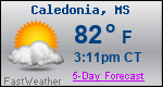 Weather Forecast for Caledonia, MS