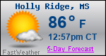 Weather Forecast for Holly Ridge, MS
