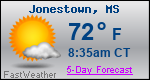 Weather Forecast for Jonestown, MS