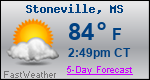 Weather Forecast for Stoneville, MS