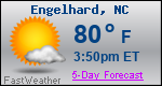 Weather Forecast for Engelhard, NC
