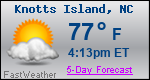 Weather Forecast for Knotts Island, NC