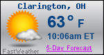 Weather Forecast for Clarington, OH