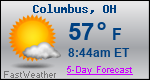 Weather Forecast for Columbus, OH