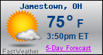 Weather Forecast for Jamestown, OH
