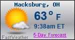 Weather Forecast for Macksburg, OH