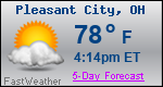 Weather Forecast for Pleasant City, OH
