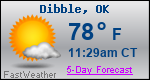 Weather Forecast for Dibble, OK