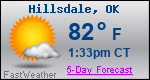 Weather Forecast for Hillsdale, OK