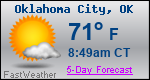 Weather Forecast for Oklahoma City, OK