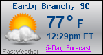 Weather Forecast for Early Branch, SC