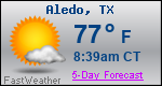 Weather Forecast for Aledo, TX