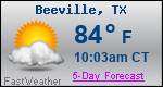 Weather Forecast for Beeville, TX