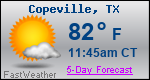 Weather Forecast for Copeville, TX