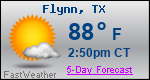 Weather Forecast for Flynn, TX