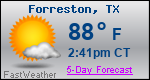 Weather Forecast for Forreston, TX