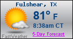 Weather Forecast for Fulshear, TX
