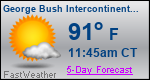 Weather Forecast for George Bush Intercontinental/Houston Airport, TX