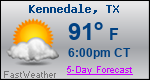 Weather Forecast for Kennedale, TX