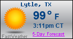 Weather Forecast for Lytle, TX