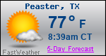 Weather Forecast for Peaster, TX
