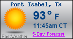 Weather Forecast for Port Isabel, TX
