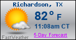 Weather Forecast for Richardson, TX