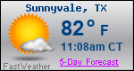 Weather Forecast for Sunnyvale, TX