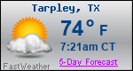 Weather Forecast for Tarpley, TX