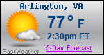 Weather Forecast for Arlington, VA