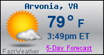 Weather Forecast for Arvonia, VA