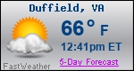 Weather Forecast for Duffield, VA
