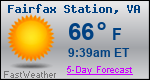 Weather Forecast for Fairfax Station, VA